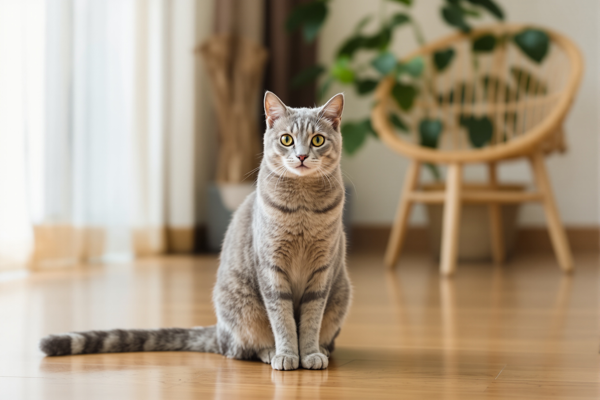A British Shorthair holding your gaze - Ximeow Cattery Singapore